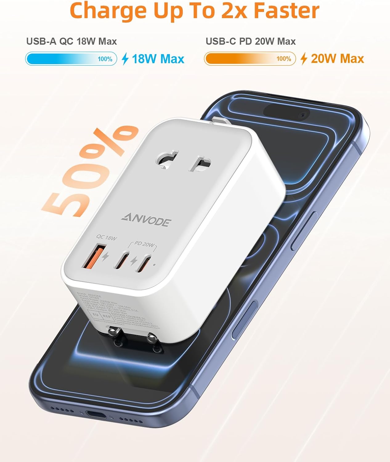 Thumbnail 4 de Reiseadapter Weltweites: 4-in-1 Steckdosenadapter mit USB-C PD 20W und USB-A