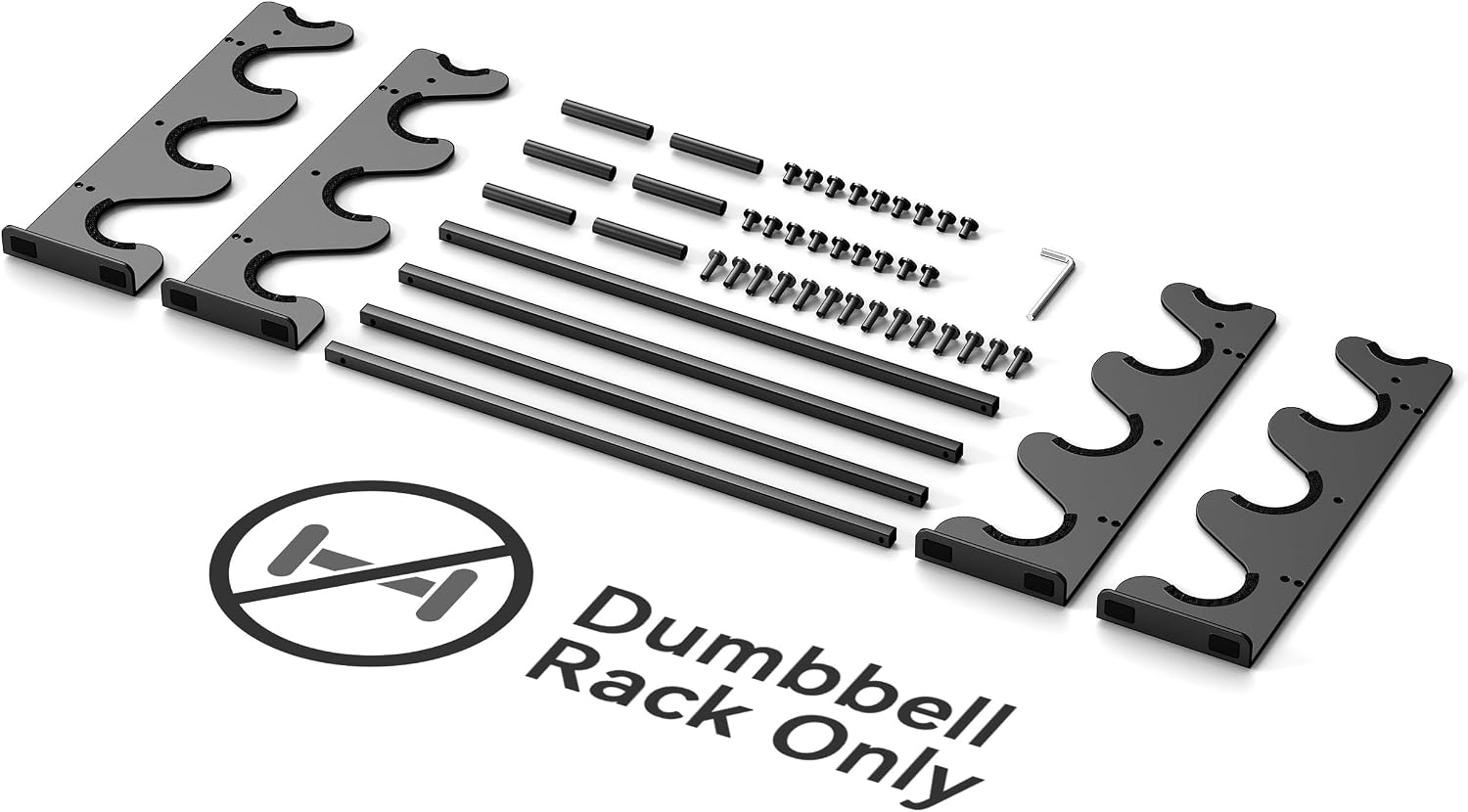 Detalle 1 de Supporto manubri 4 livelli 73 cm