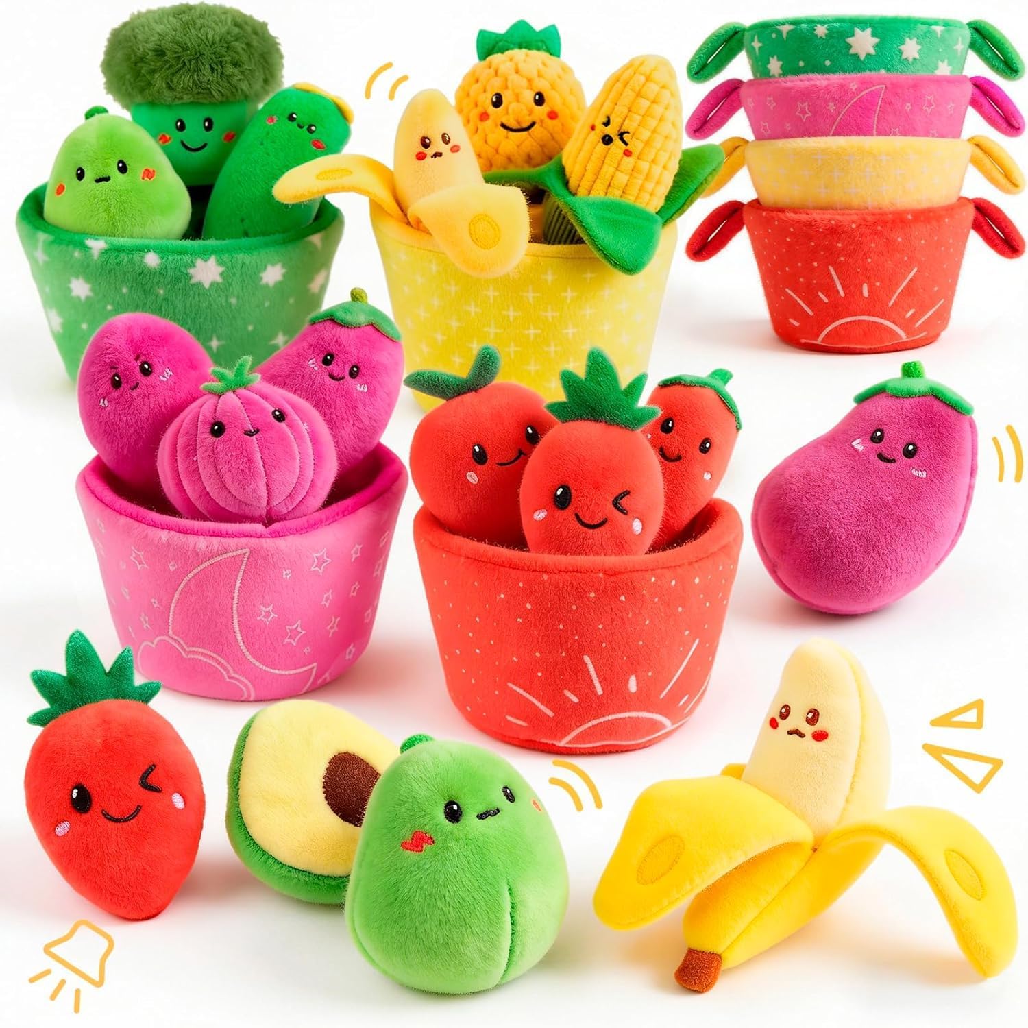 Detalle de SAIMAND Baby Spielzeug Gemüse Obst Set