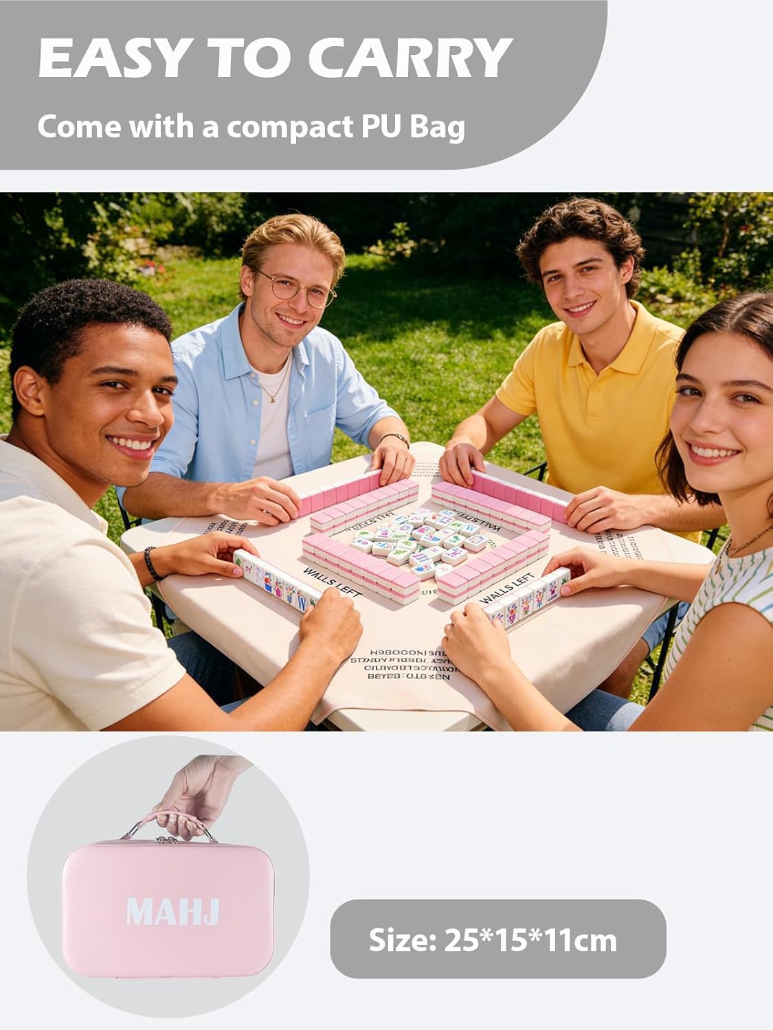Thumbnail 4 de HYZYey American Mahjong Tile Set, 160 Tiles
