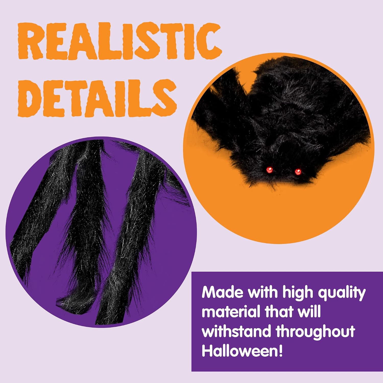 Thumbnail 3 de JOYIN 11546 Halloween Spider Decorations, 6-Pack in Three Sizes