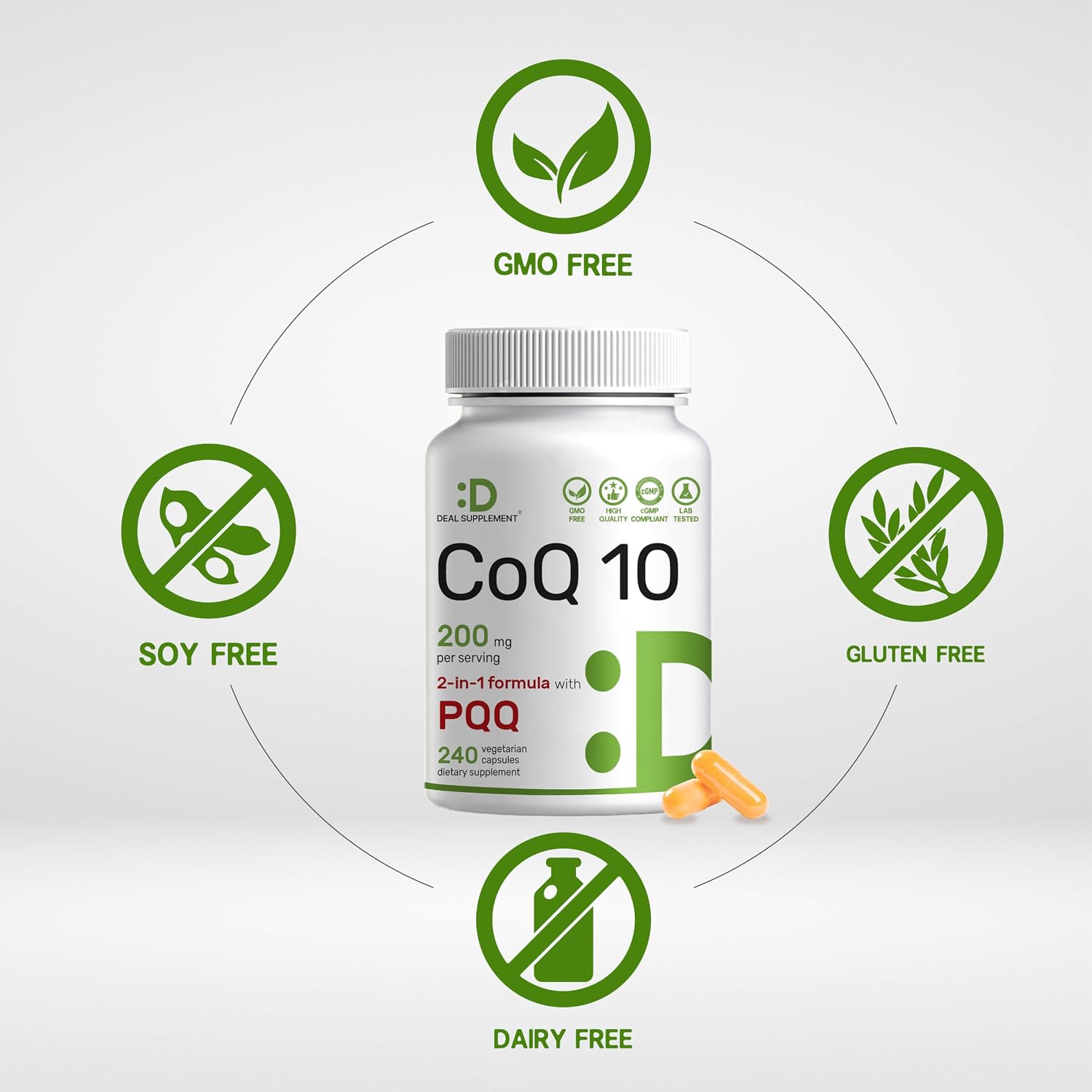 Detalle de Deal Supplement CoQ10 Supplement 200 mg