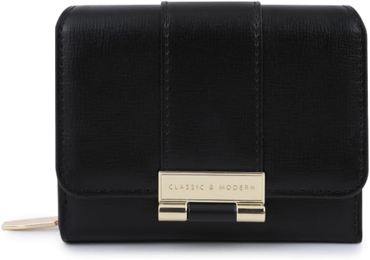 Detalle de Vllcsla Women's Compact Bifold Wallet with Coin Pocket