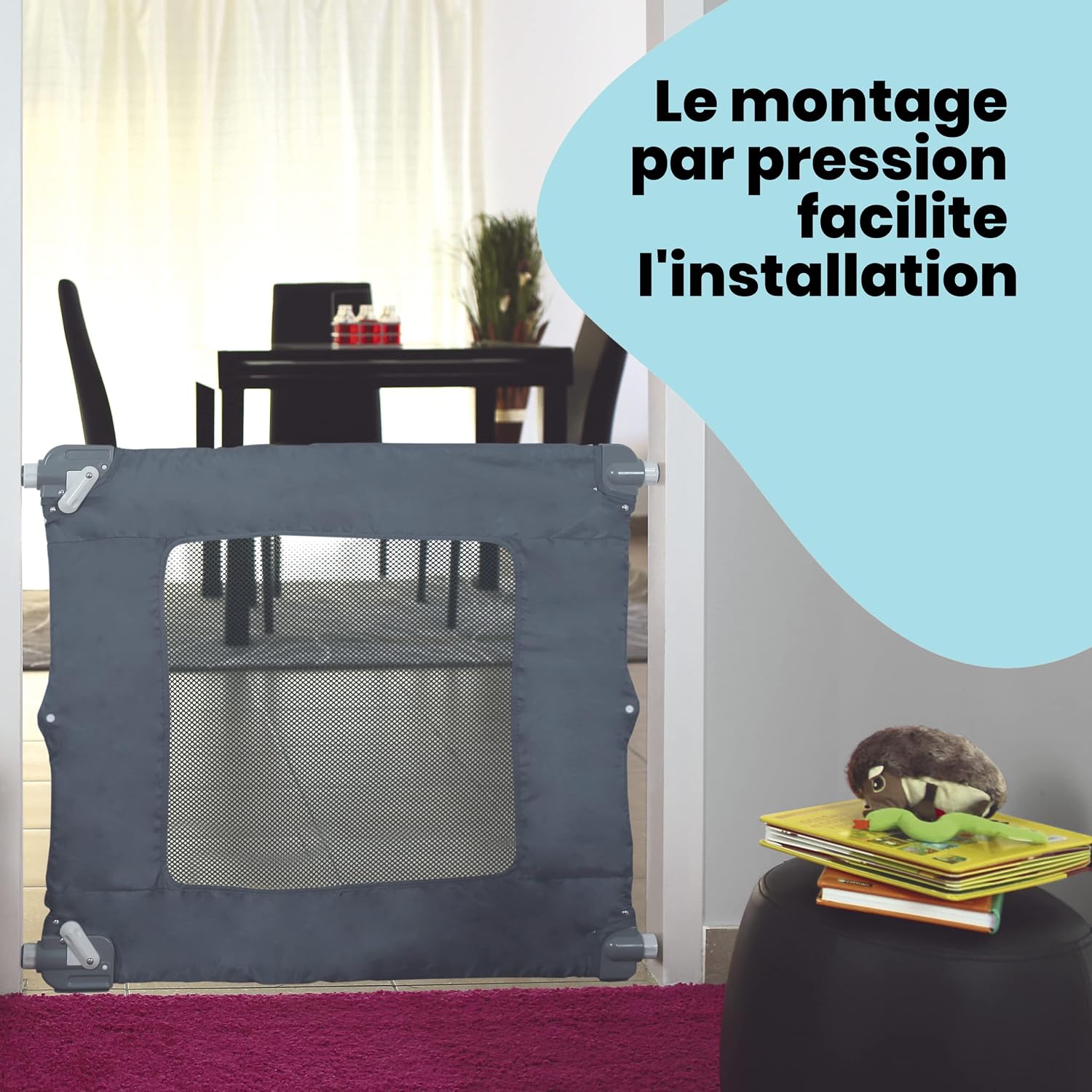 Detalle de Safety 1st Barrière de Sécurité de Voyage pour escalier ⛑