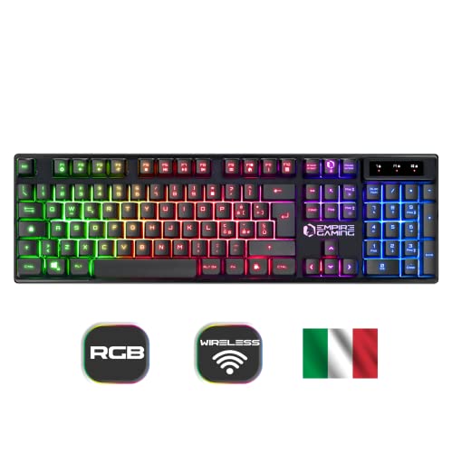 Thumbnail 1 de EMPIRE GAMING Armor RF800 Wireless Keyboard & Mouse Combo IT Layout