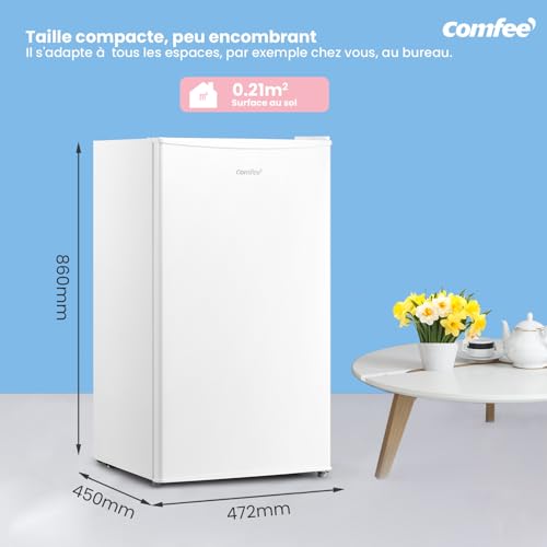 Detalle de Comfee' RCD93WH2(E) Réfrigérateur à une porte 93 L – blanc