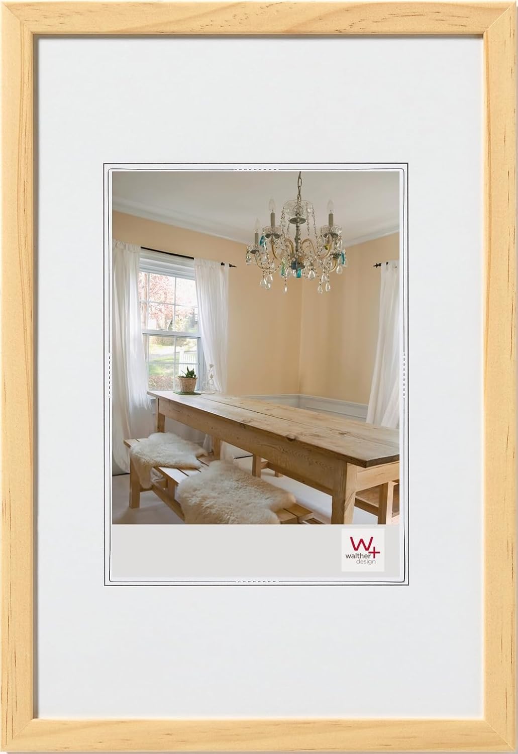 Detalle 2 de walther design Peppers : cadre photo/pin 7 x 10 cm en pin