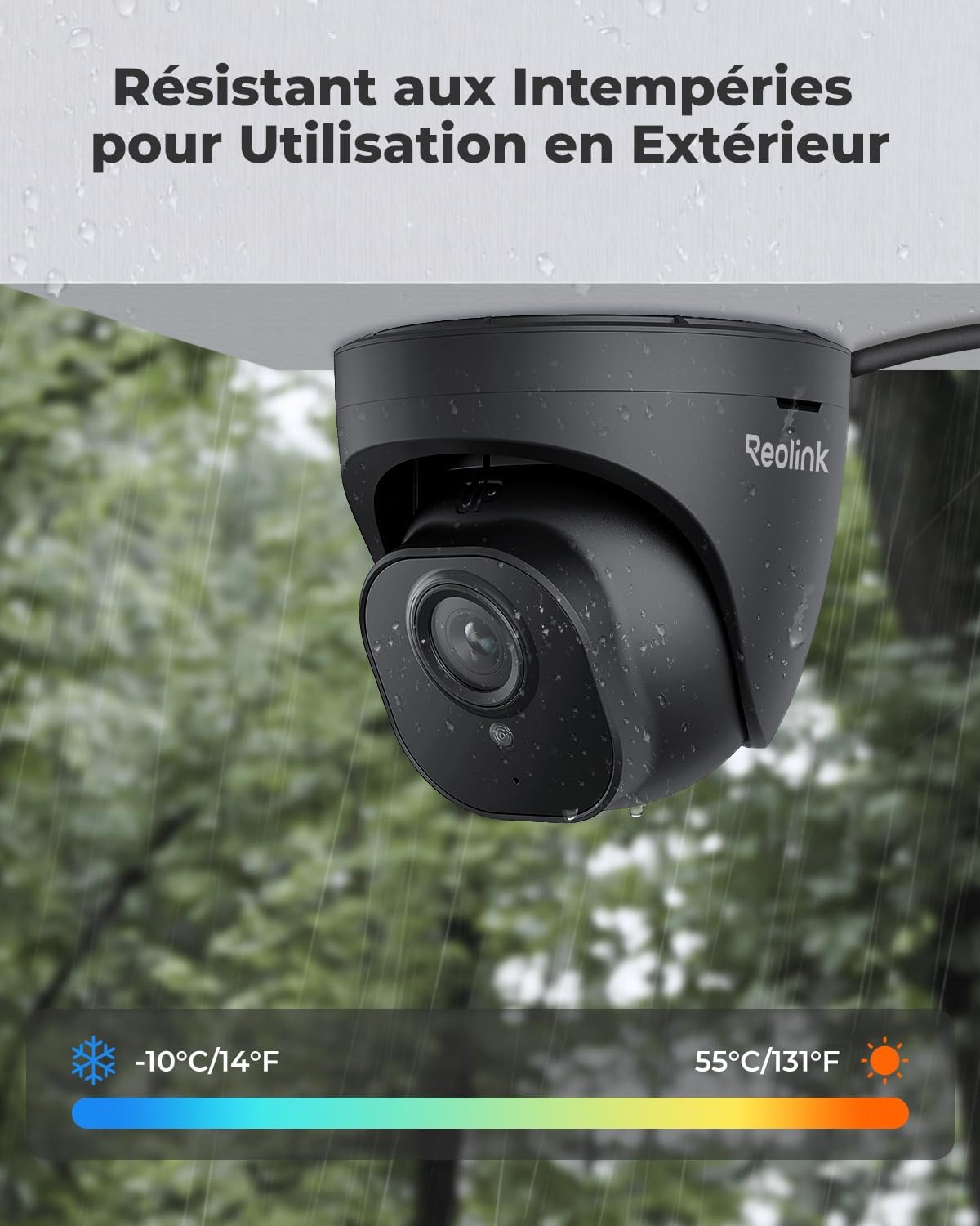 Detalle de Reolink RLC-520A: Caméra PoE extérieure 5MP avec Détection Personne/Véhicule et IP67