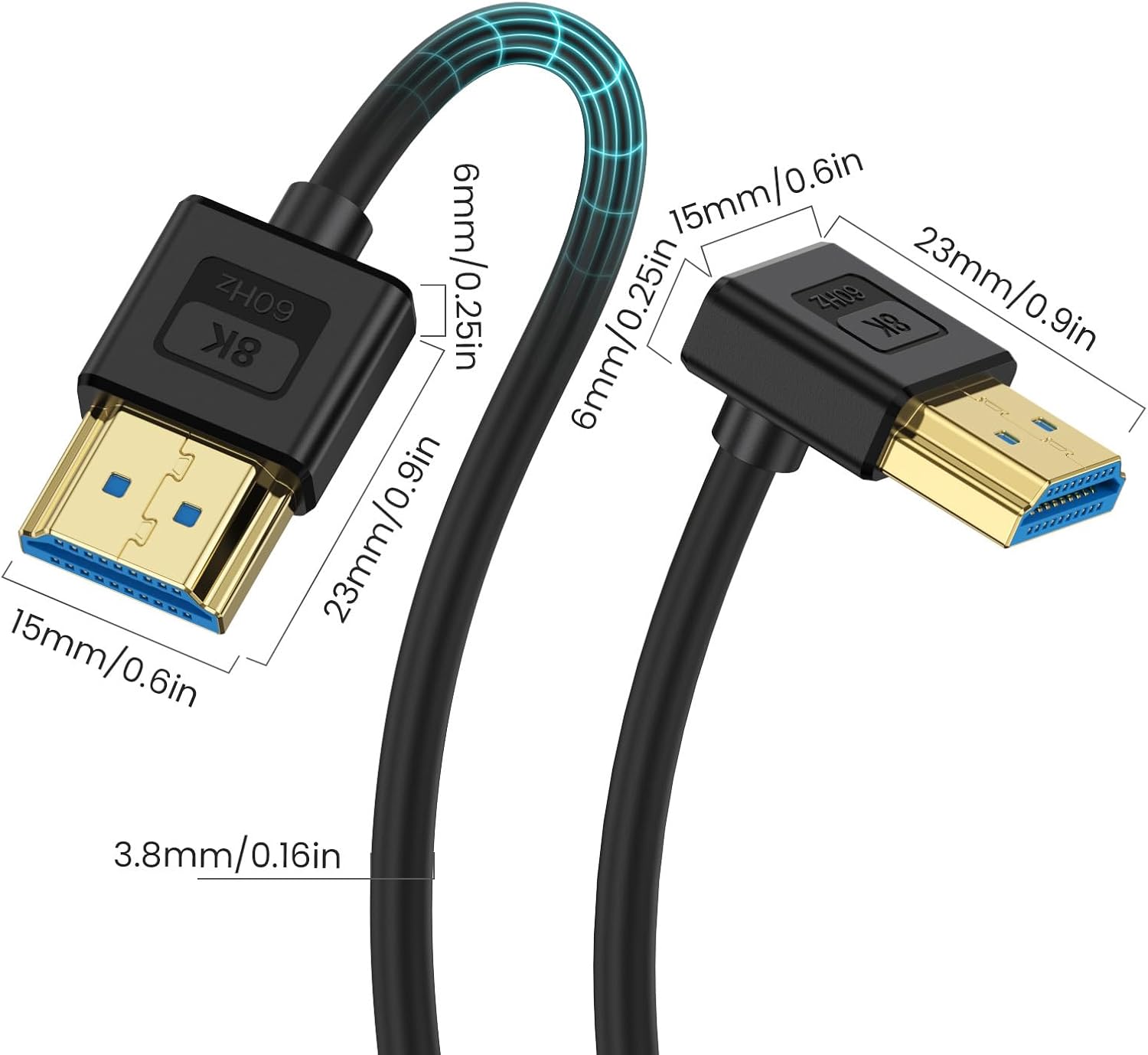 Detalle 2 de Maxhood 8K HDMI Cable 48Gbps