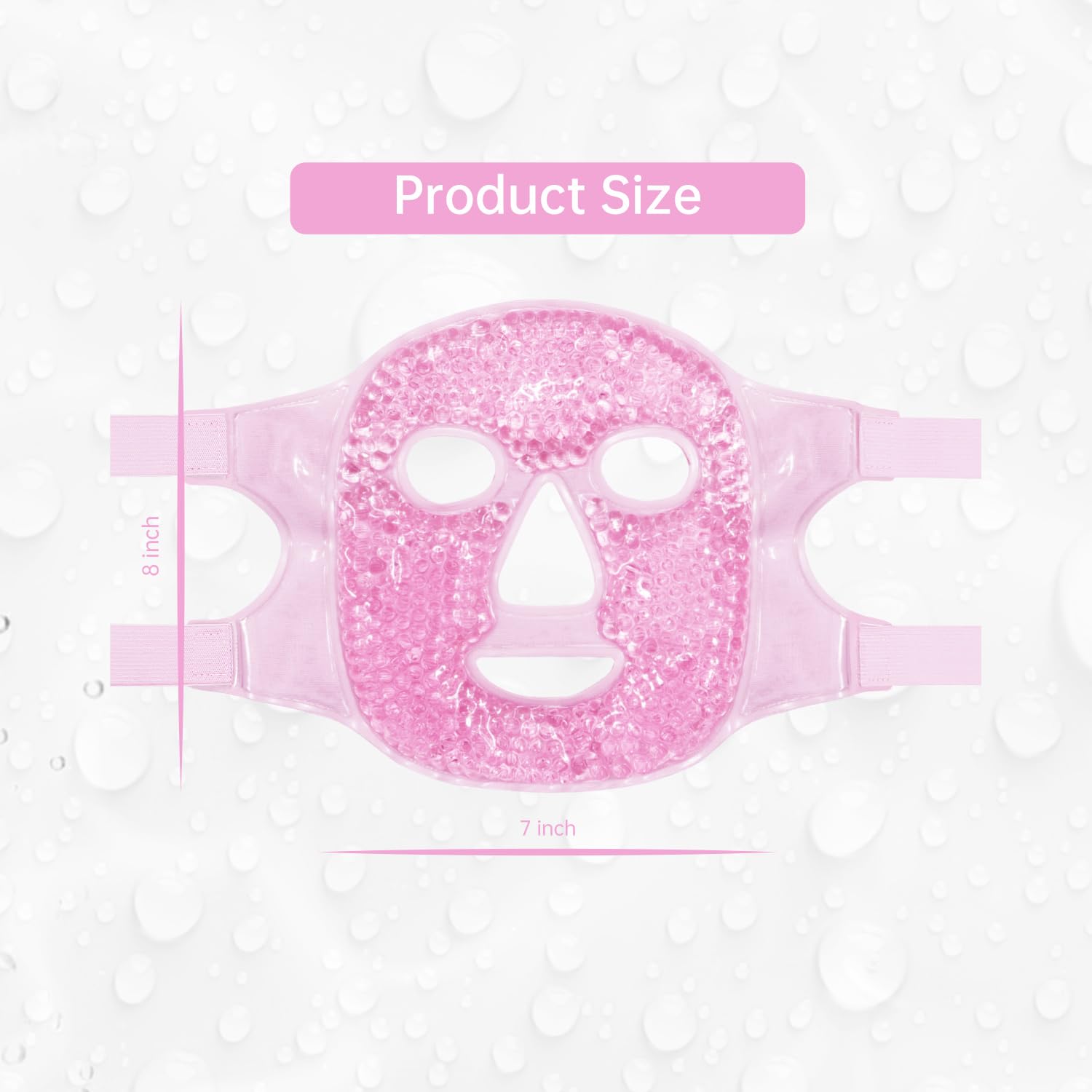 Detalle de ZNÖCUETÖD Face Ice Mask Gel Hot Cold Compress for Face, Eyes & Post-Procedure Recovery