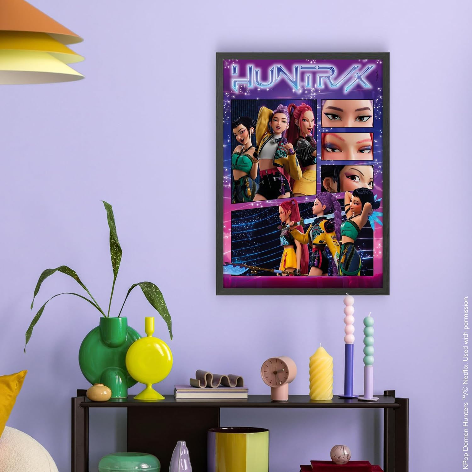 Detalle de Clementoni Puzzle 1000 Pezzi K-pop Demon Hunters – Illustrazione esclusiva, 70x50 cm, Made in Italy