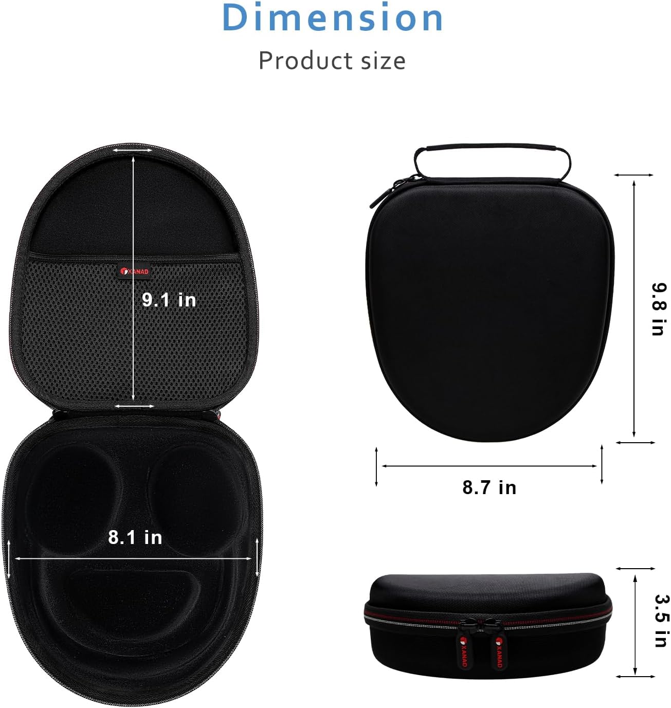 Thumbnail 4 de XANAD Hard Headphone Case for Sony WH-CH720N/CH700N/CH710N