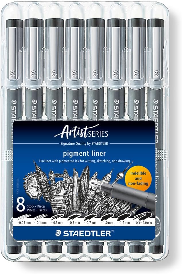 Detalle 1 de Staedtler 308 WP4 Penna Fineliner, nero: guida all'acquisto e valutazione