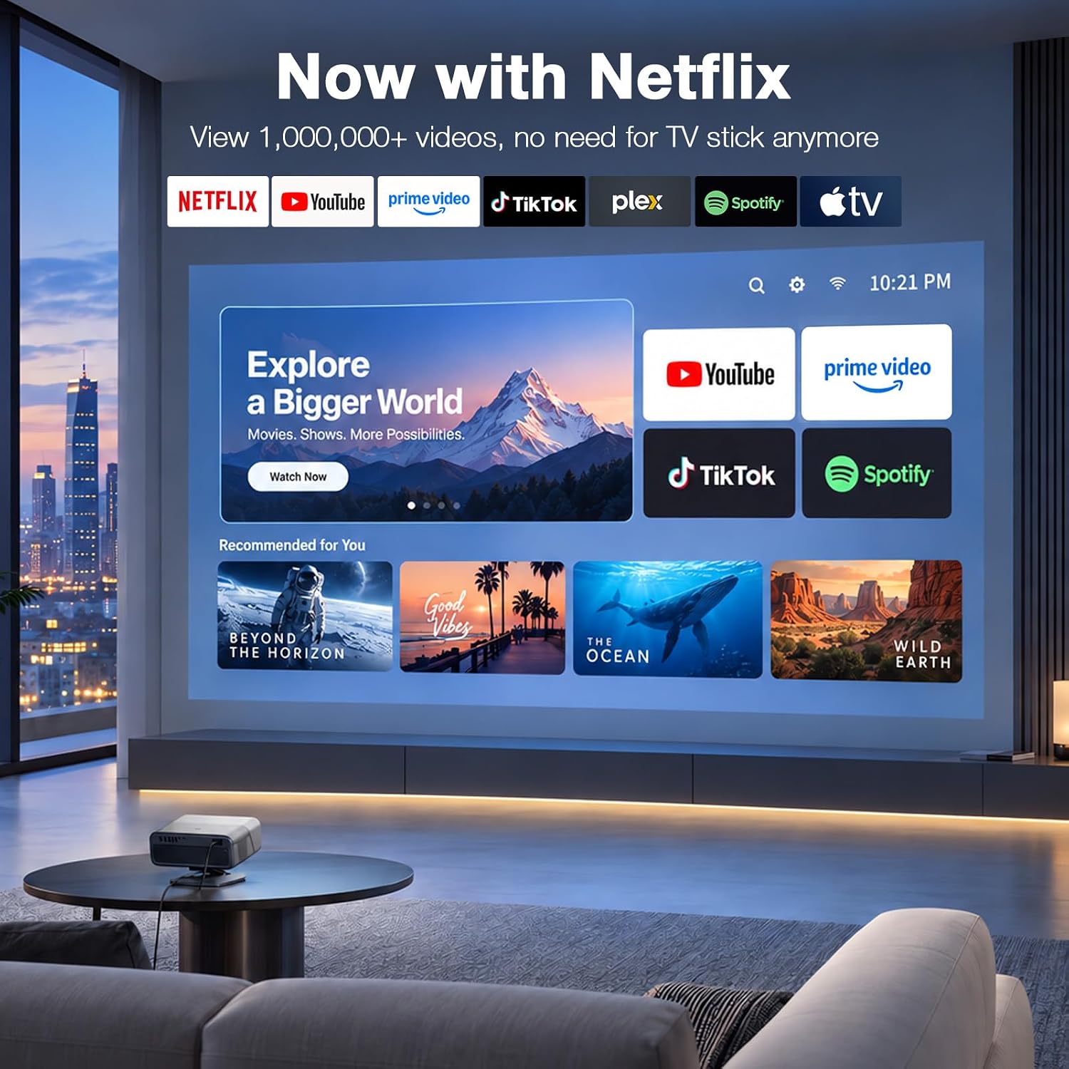 Thumbnail 6 de VISSPL Smart Projector with 4K Support