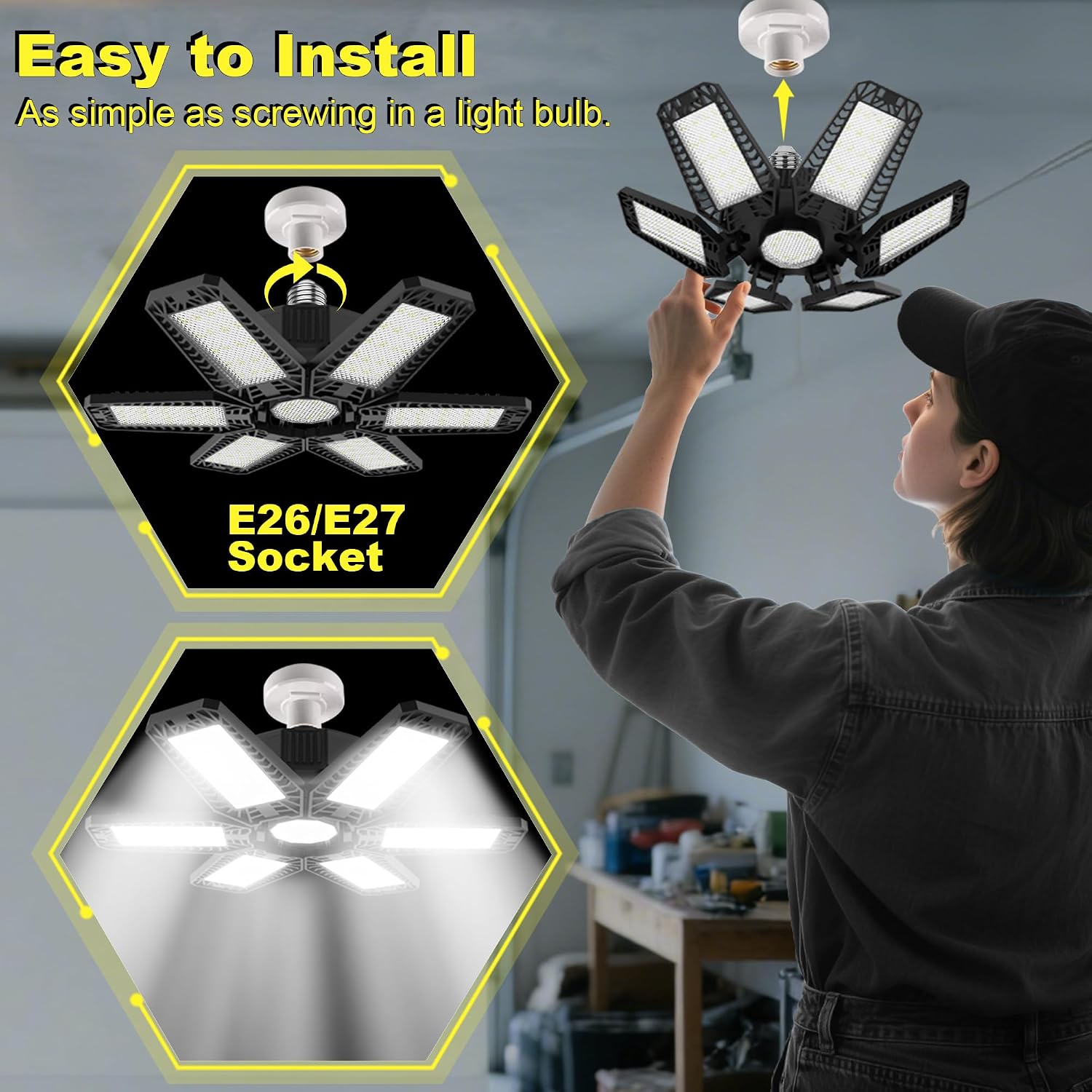 Detalle de ISKYDRAW LED garage light, 185W