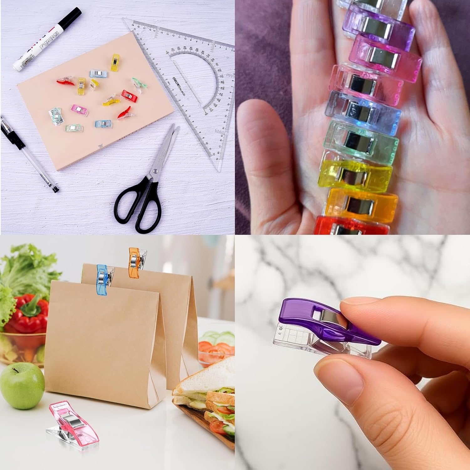Detalle de OONOYWOO 100pcs Sewing Clips (Wonder Clips) for Quilting & Fabric Craft