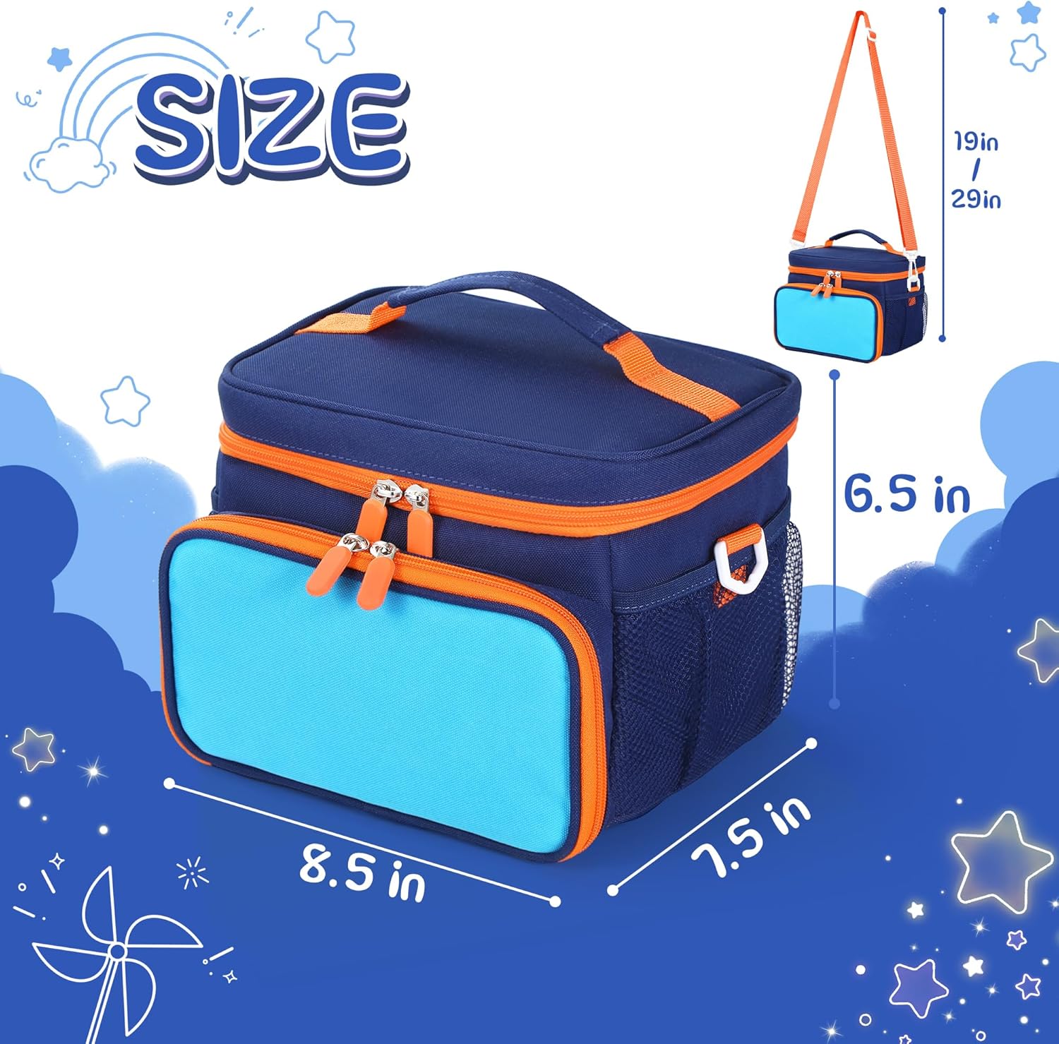 Thumbnail 1 de TATAVR Travel Carrying Case for Yoto Player 3rd Gen – Card Holder, Shoulder Strap, Blue
