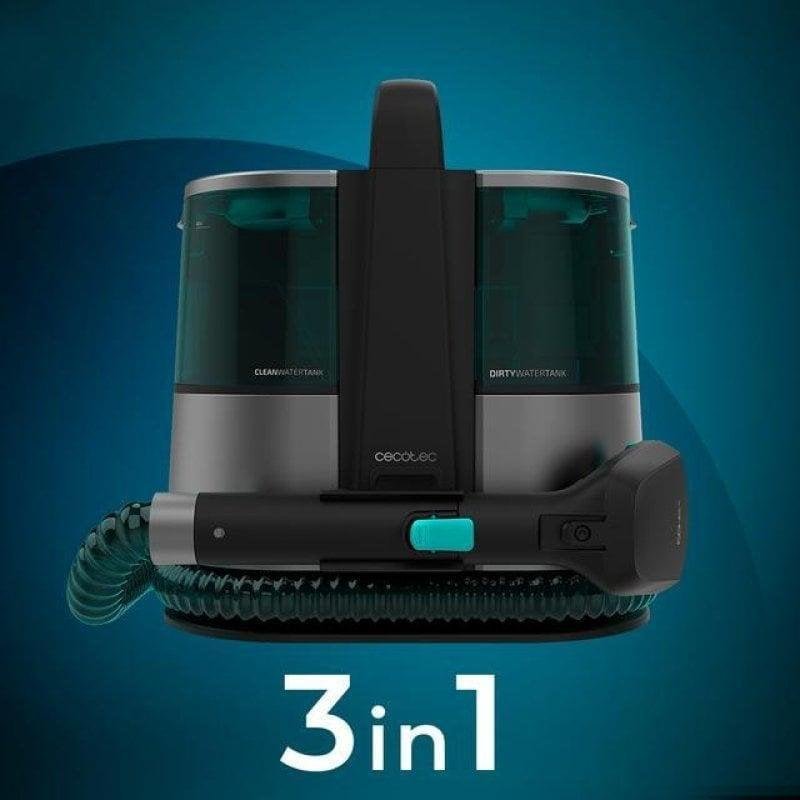 Detalle de Cecotec Conga 4000 Carpet&Spot Clean XL: Aspirador de Tapicerías 400W con pulverizador 3 en 1