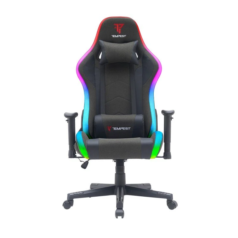 Detalle de tempest Glare RGB Silla gaming con iluminación