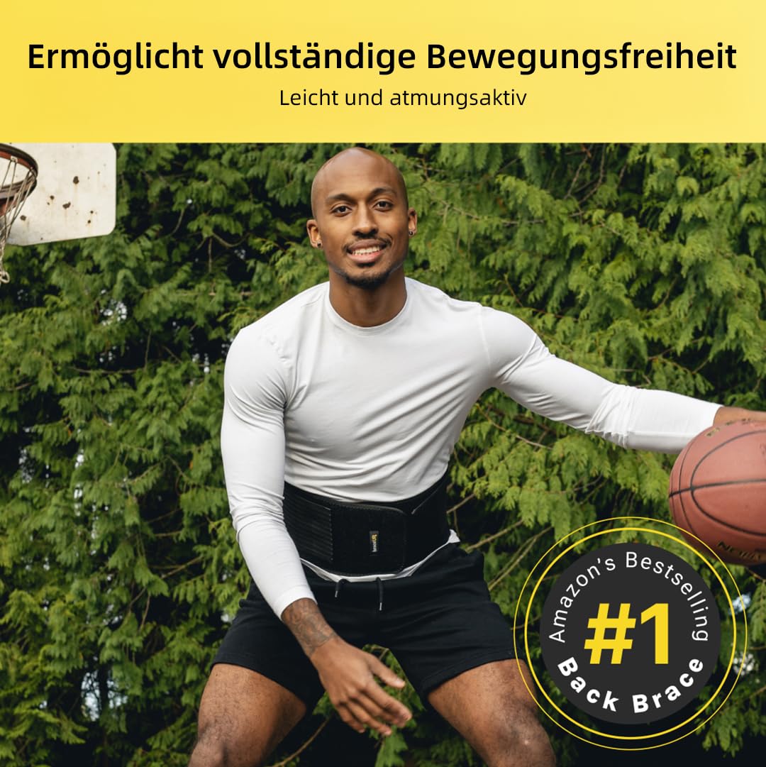 Thumbnail 4 de BraceUP Rückengurt – atmungsaktive Lendenwirbelstütze, 70–90 cm (S/M)