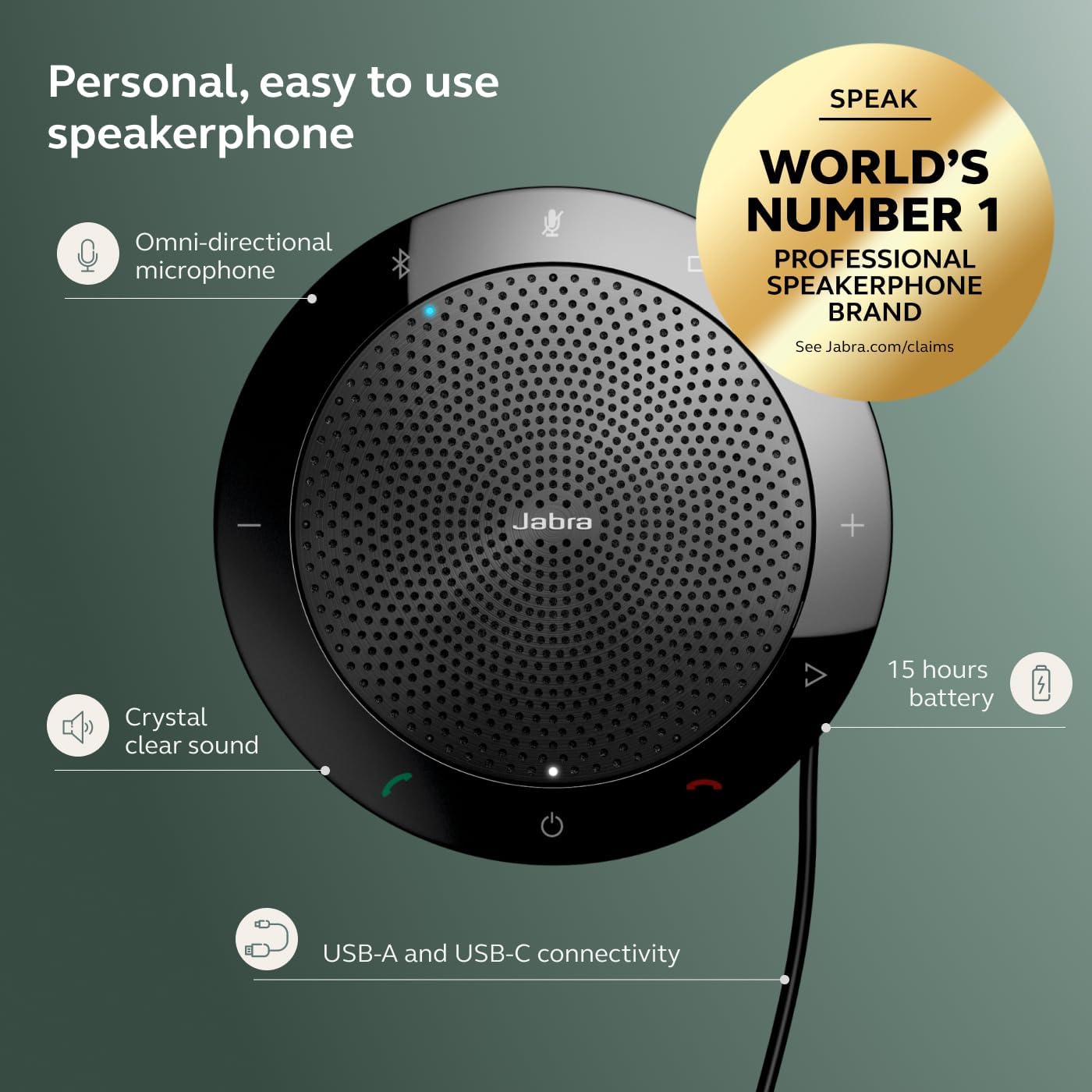 Detalle de Jabra Speak 510 Bluetooth speaker, Link 370
