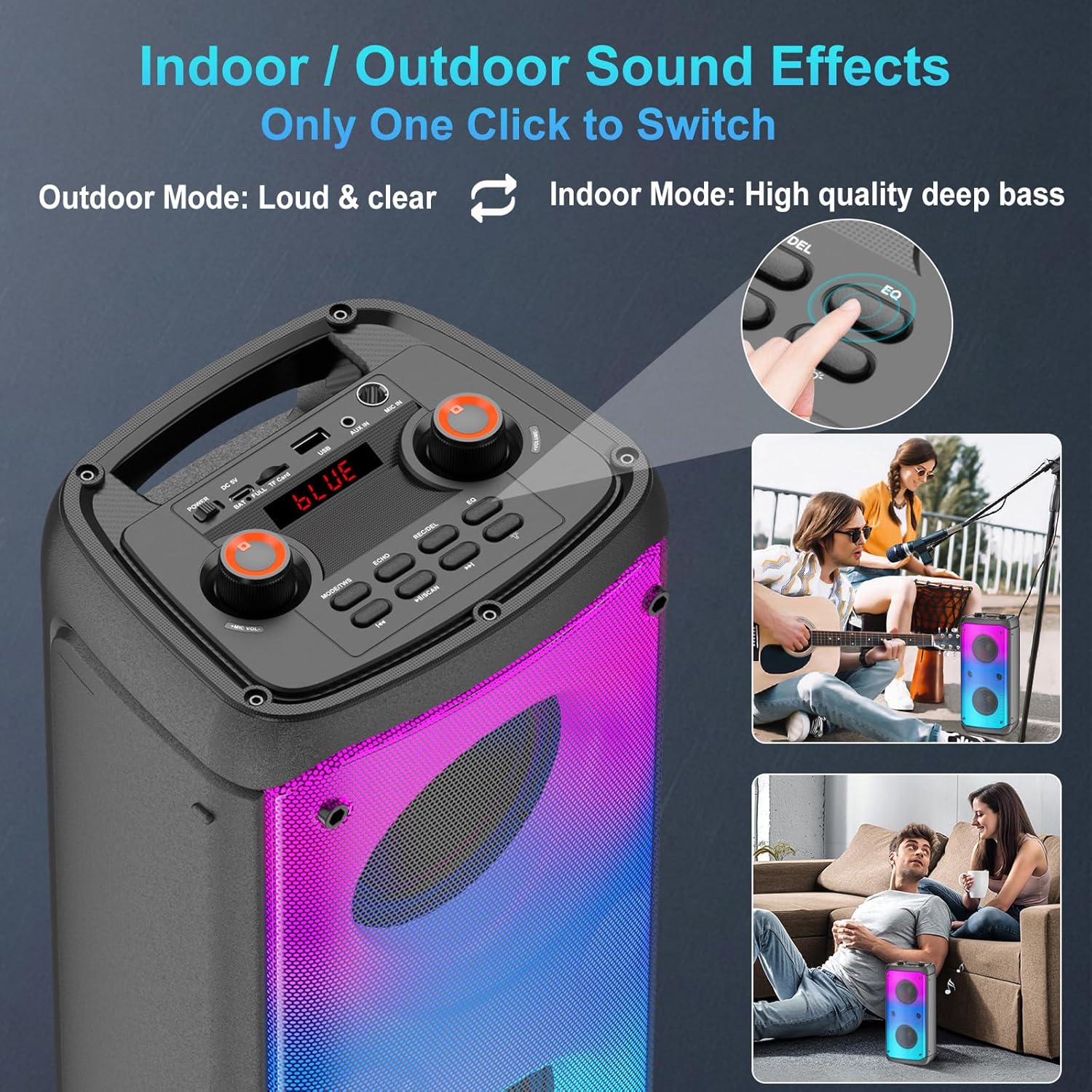 Thumbnail 4 de Bluetooth Speaker Q55 80W Peak 🎵