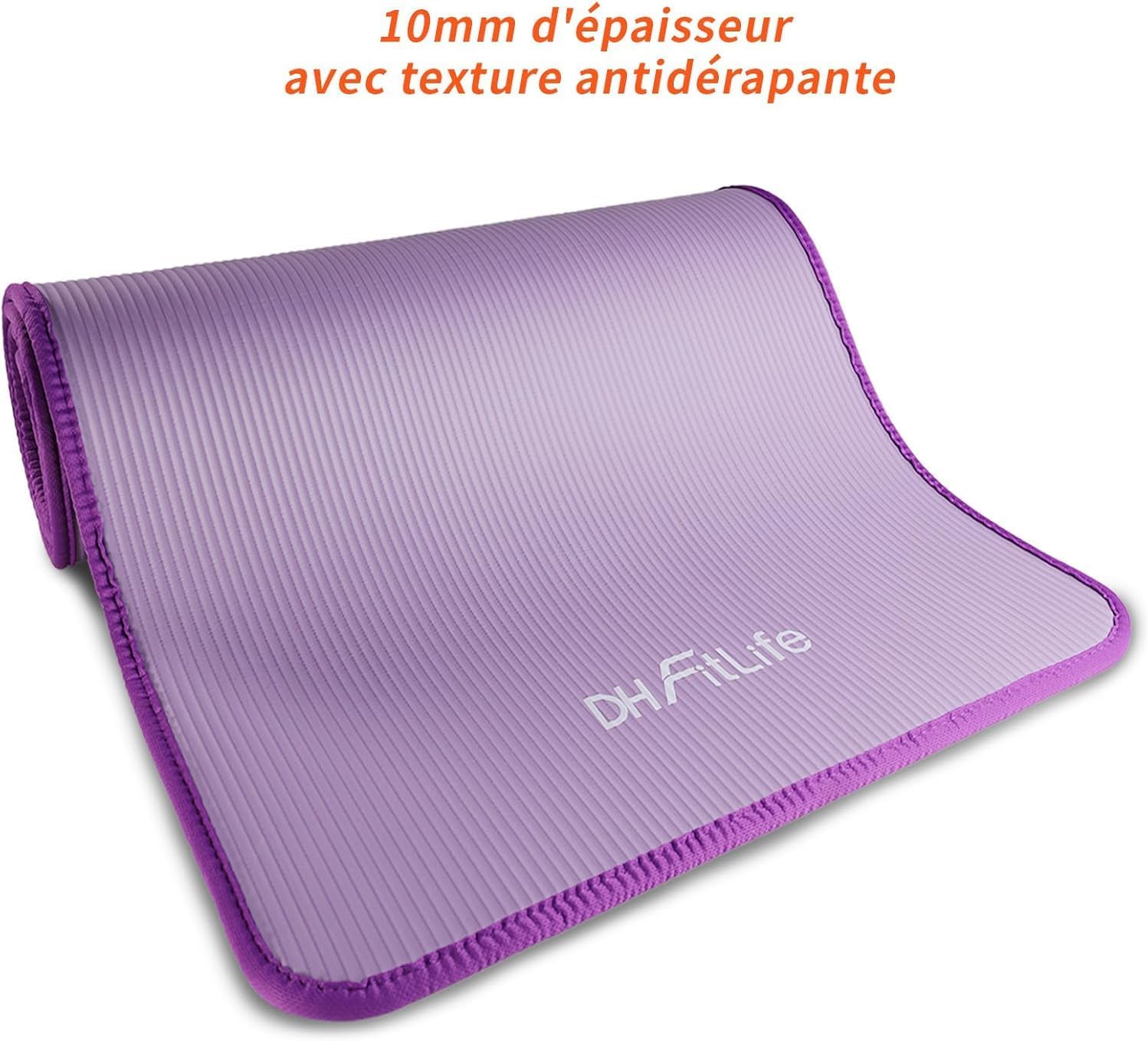 Detalle 2 de DH FitLife tapis d’entraînement 183 x 61 x 1 cm antidérapant et épais