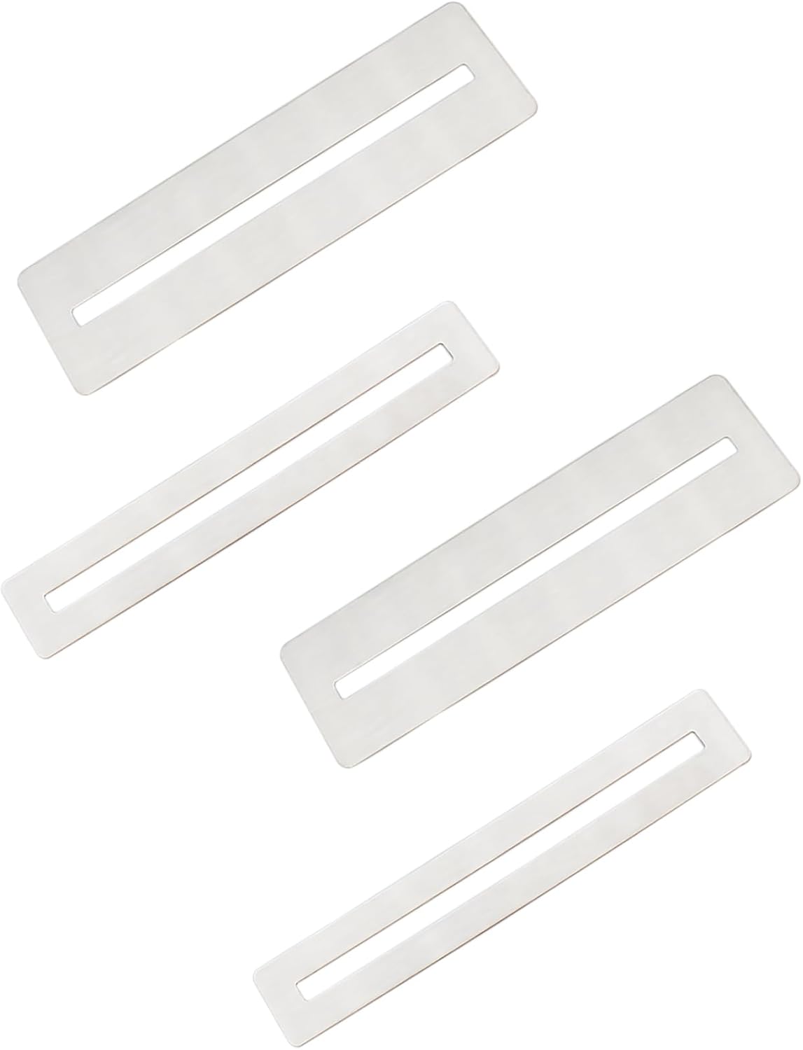 Detalle de LBTODH L-GUITAR-FINGERBOARD-SI-4 Fretboard Guards, 4-Piece Stainless Steel Set