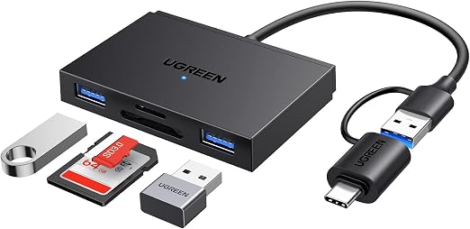 Detalle de UGREEN Lector Tarjetas SD Micro USB-C USB 3.0