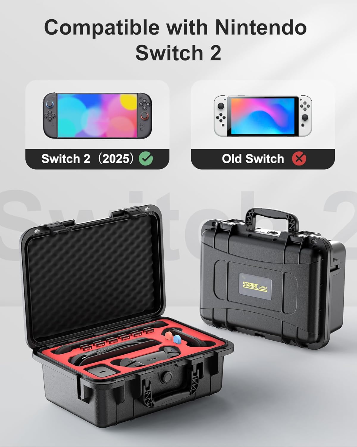 Thumbnail 2 de Nintendo Switch 2 Hartschalen-Tasche 1 IP67 wasserdicht