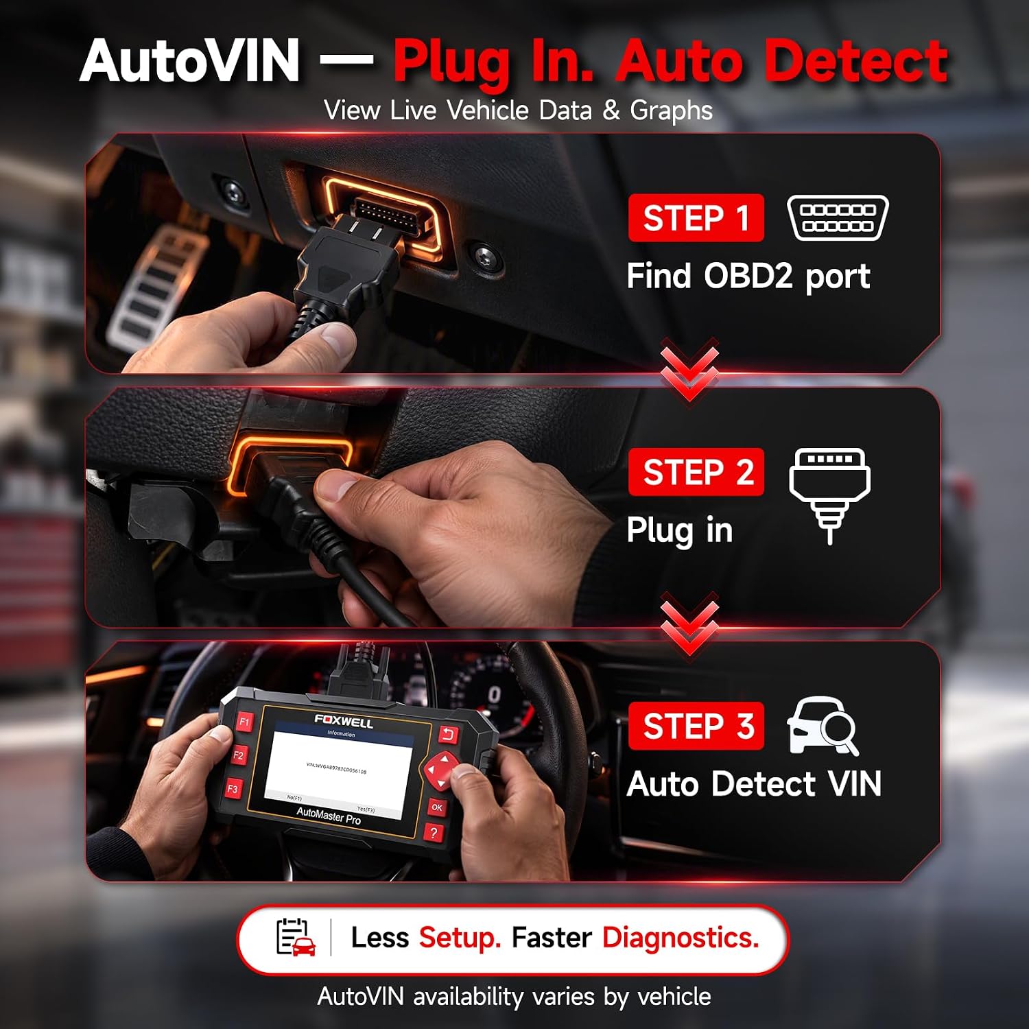 Thumbnail 4 de FOXWELL NT604 OBD2 Scanner 4‑System Diagnostic