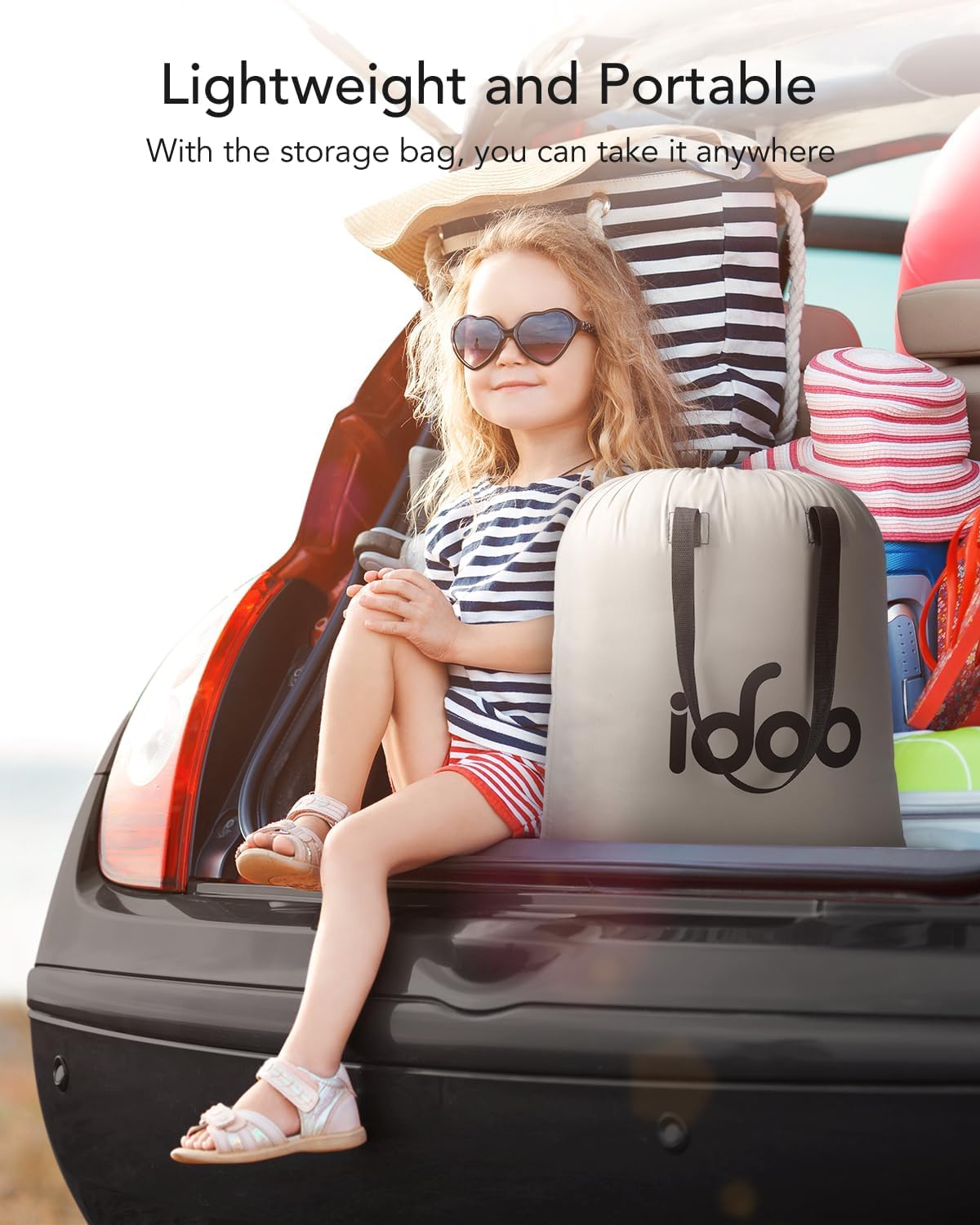 Thumbnail 5 de iDOO Single Air Bed with Built-in Pump: Quick Self-Inflation, 190x100x46 cm