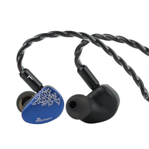Detalle de Linsoul Kiwi Ears Cadenza II: IEM dinamico con driver da 10 mm e chassis CNC in alluminio blu