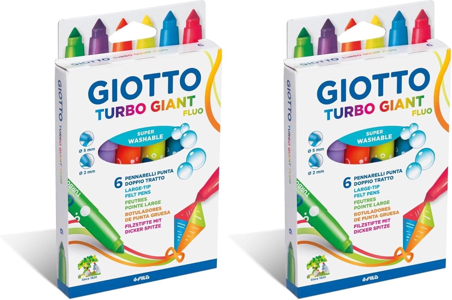 Thumbnail 4 de Giotto Turbo Giant Barattolo 32 pennarelli Punta conica – set eco-friendly per la scuola