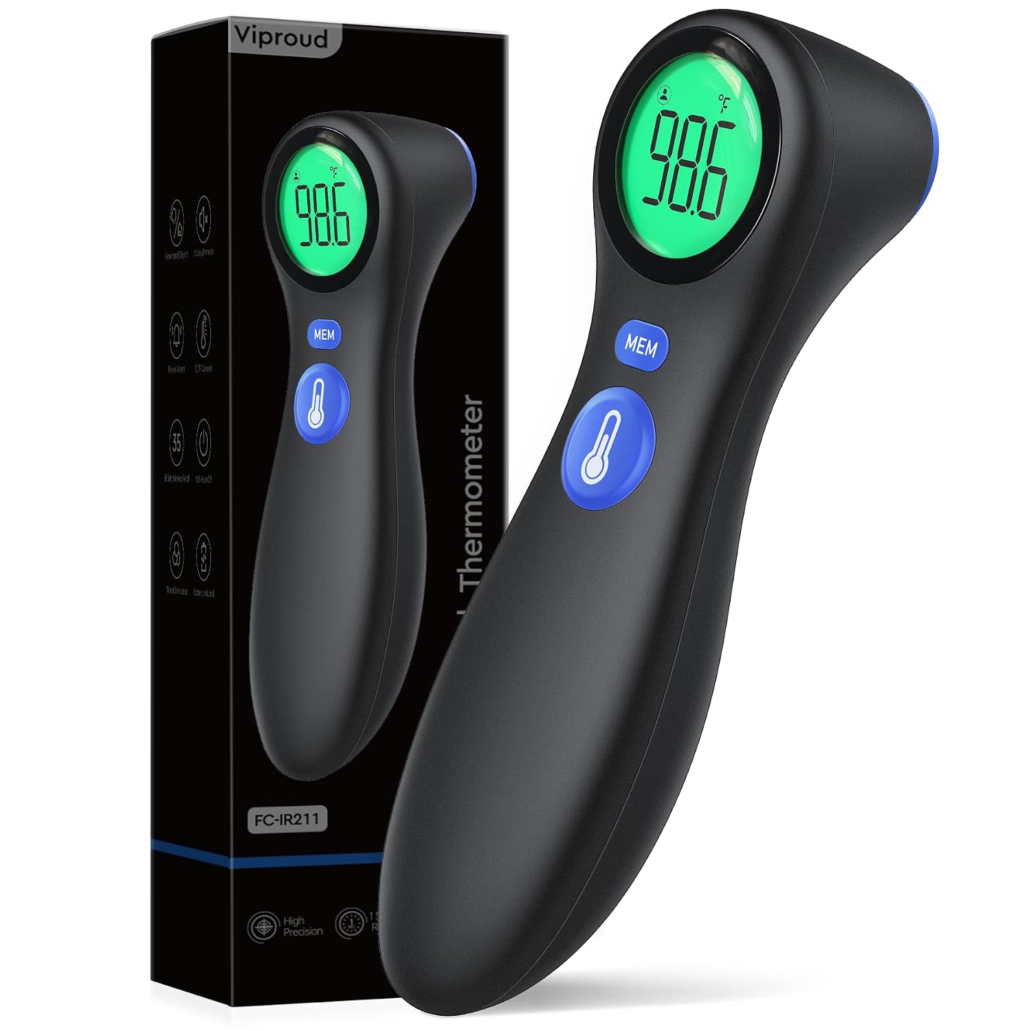Detalle de Viproud Forehead Thermometer, 1-Second Reading