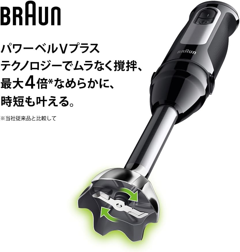 Detalle de Braun マルチクイック5 Pro MQ55254M ハンドブレンダー 400W・25段階調節・1台7役