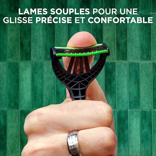 Detalle 2 de Wilkinson Sword Xtreme 3 Sensitive – rasoir jetable, lot de 16 (8 offerts)