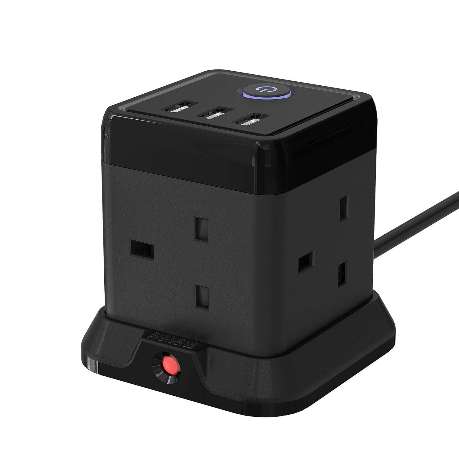 Detalle de Hulker Cube Extension Lead 13A 3250W with 3 USB