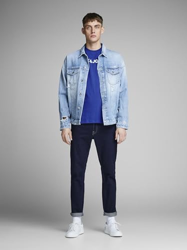Thumbnail 7 de JACK & JONES Jjecorp Logo tee SS O-Neck Noos, Blue Mirage. – Camiseta de cuello redondo con estampado en talla M