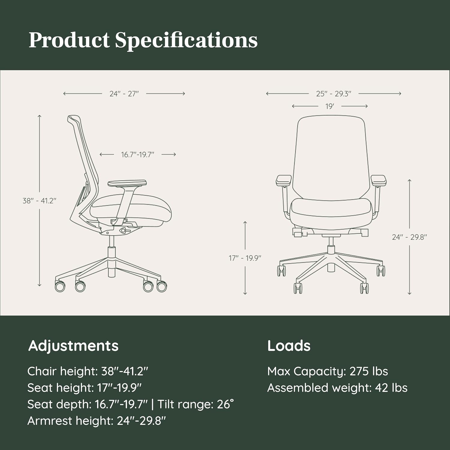 Thumbnail 1 de Branch Ergonomic Chair Pro 14-point adjust