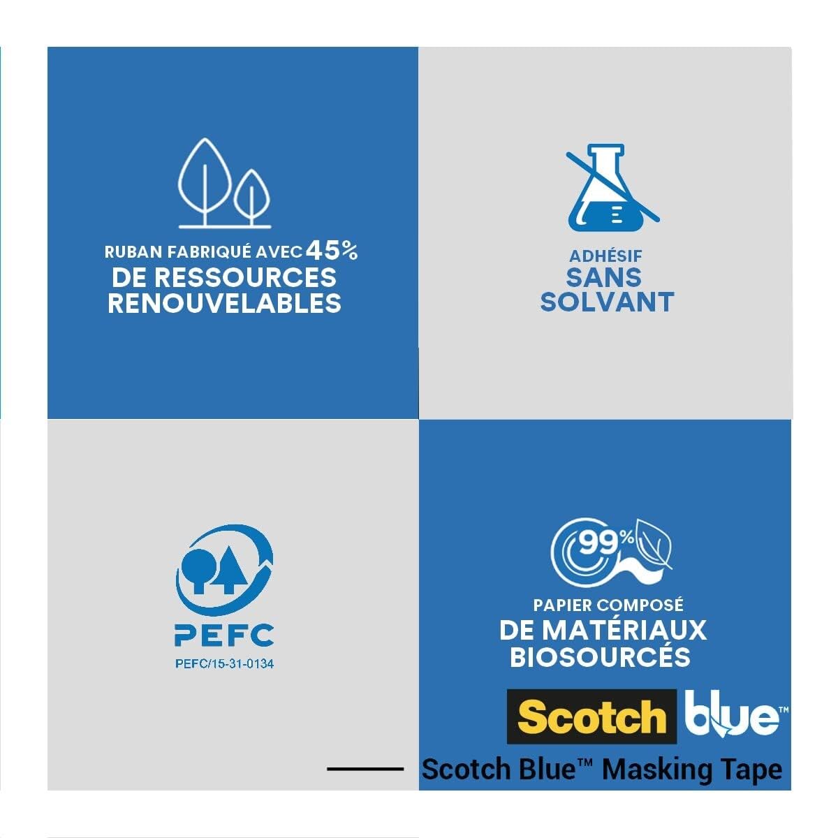 Thumbnail 1 de ScotchBlue Ruban de Masquage Multi-Surfaces 48 mm x 41 m — 4 rouleaux