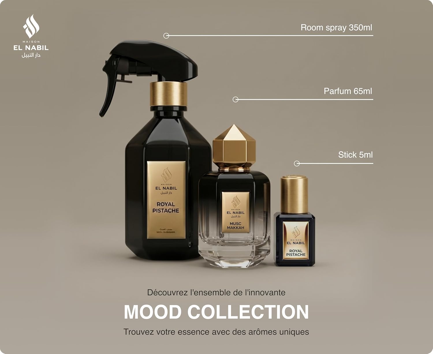 Detalle de AYAD – Eau de Parfum Dubai Mixte par Maison El Nabil, 65 ml – Tropical, Musqué et Gourmand