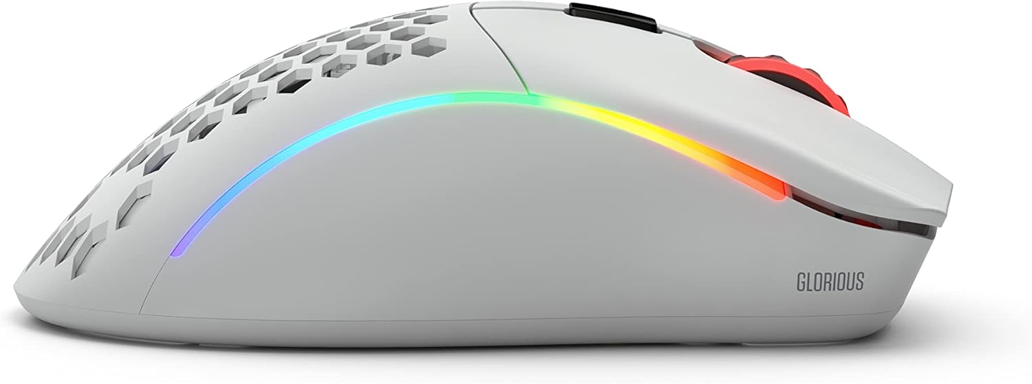 Thumbnail 2 de GLORIOUS Model D Wireless Gaming Mouse (Matte White) — 2.4Ghz Lag-Free Wireless, BAMF Sensor, RGB