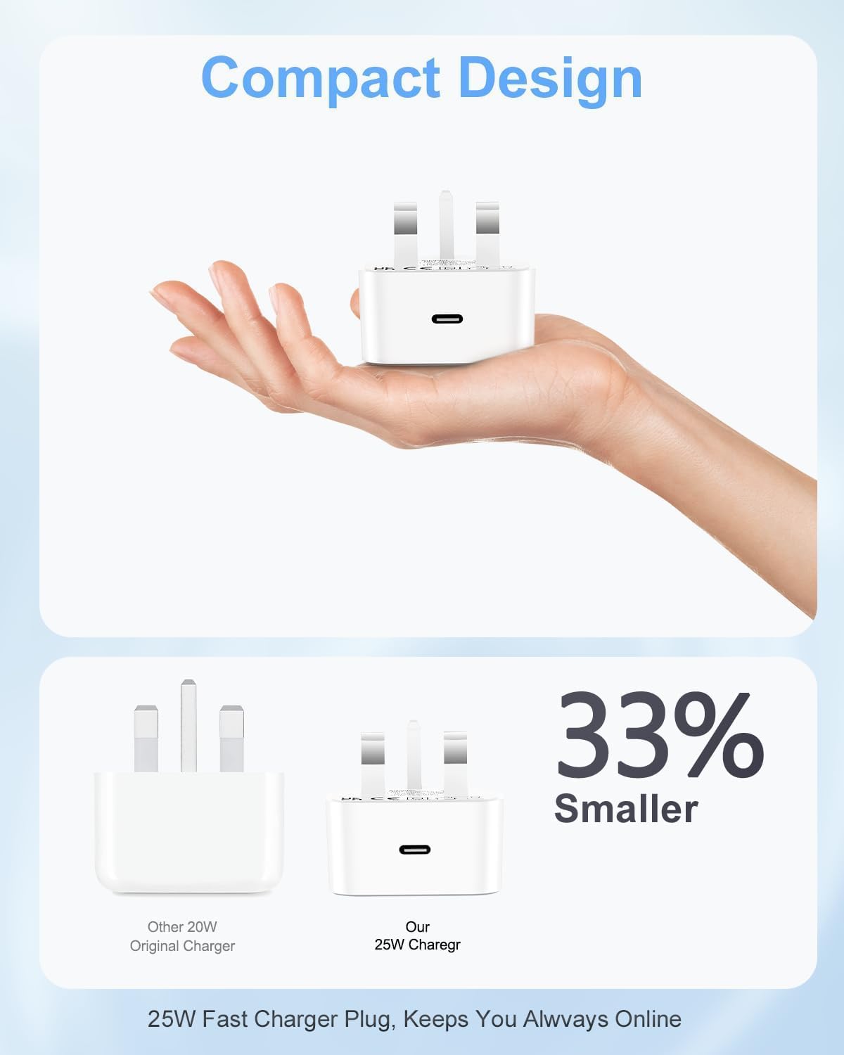 Thumbnail 4 de Saqykan 25W USB C Plug UK 2-Pack