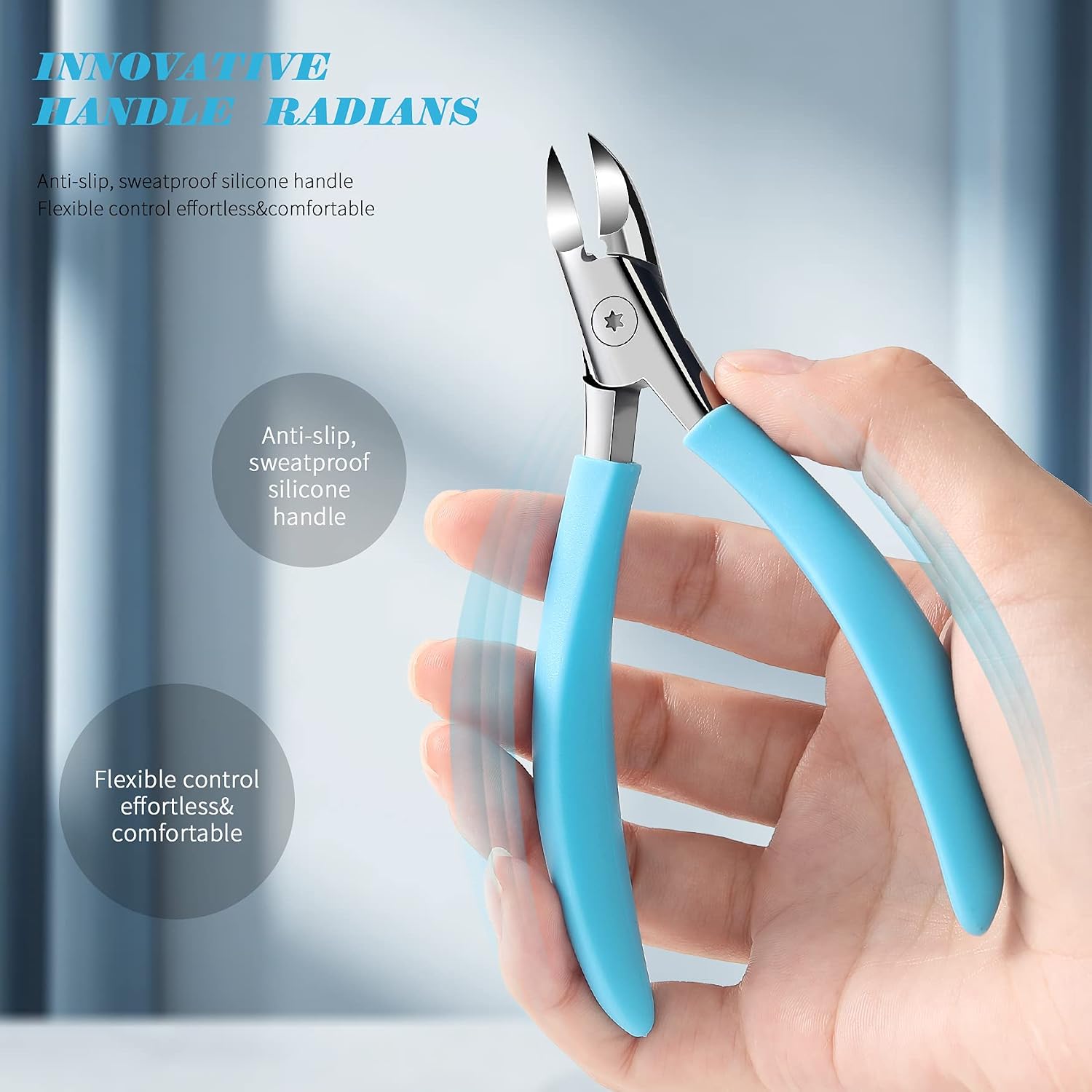 Detalle de FVION Nagelzangen Profi Blau ✂