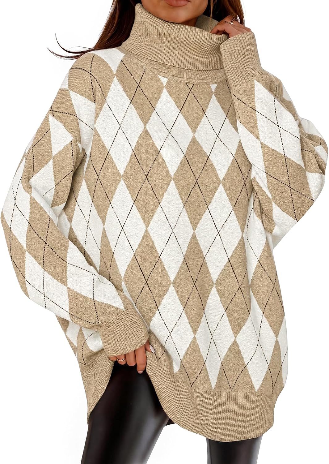Detalle 2 de imesrun Women's Oversized Sweater
