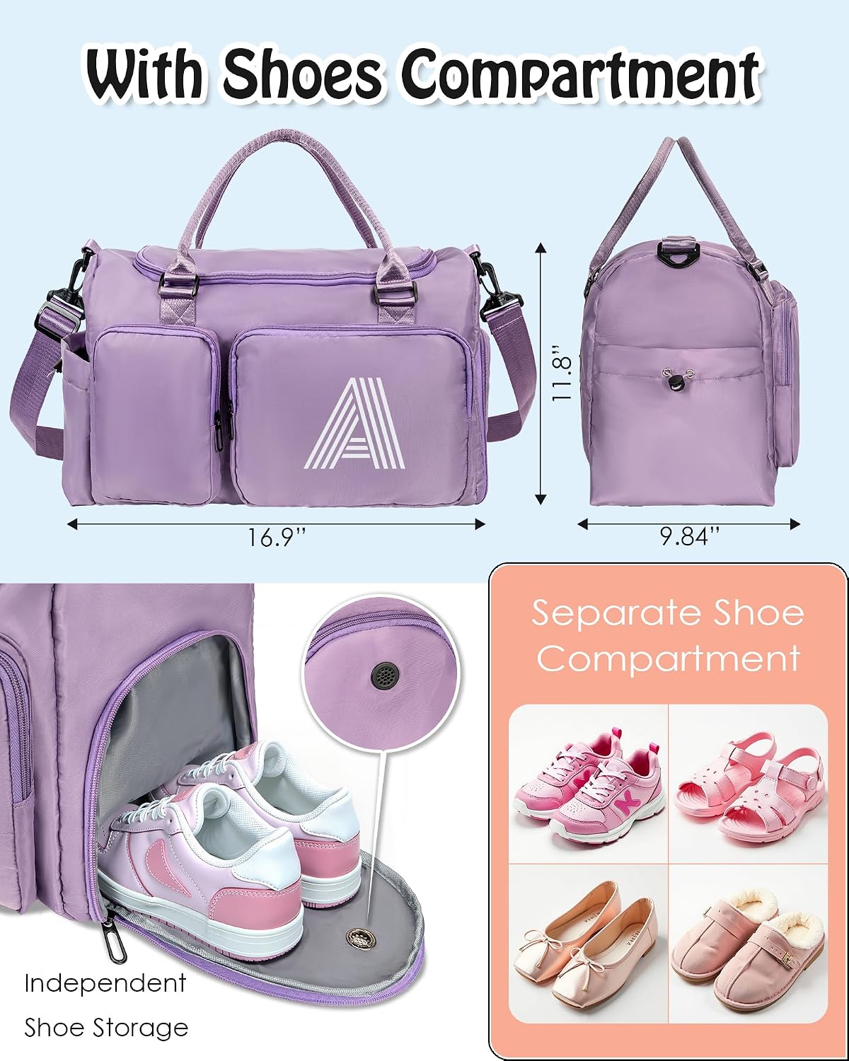 Thumbnail 4 de Elilier Kids’ Duffel Bag, 32L
