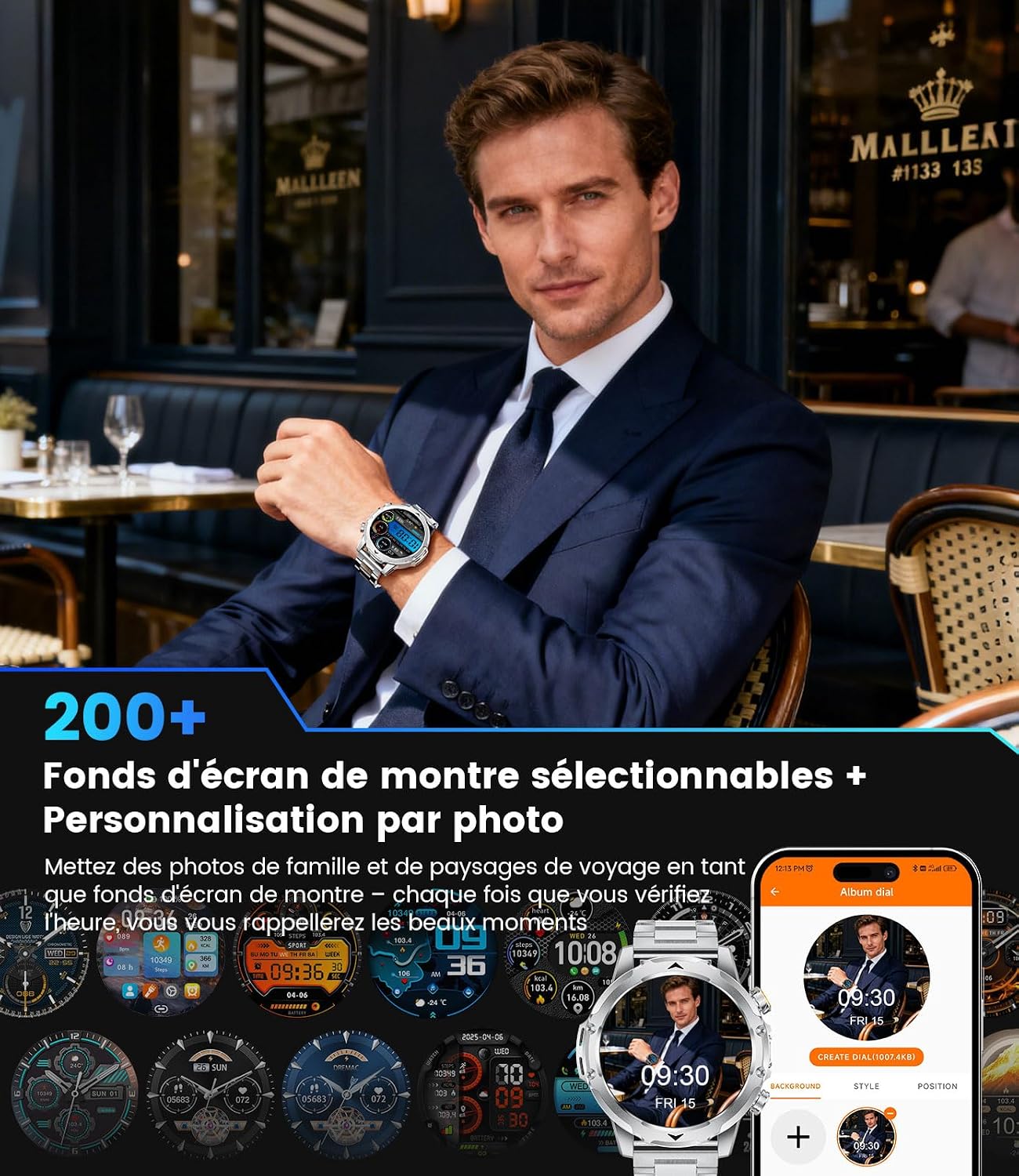 Thumbnail 5 de LIGE SMART Montre Connectée 1000mAh