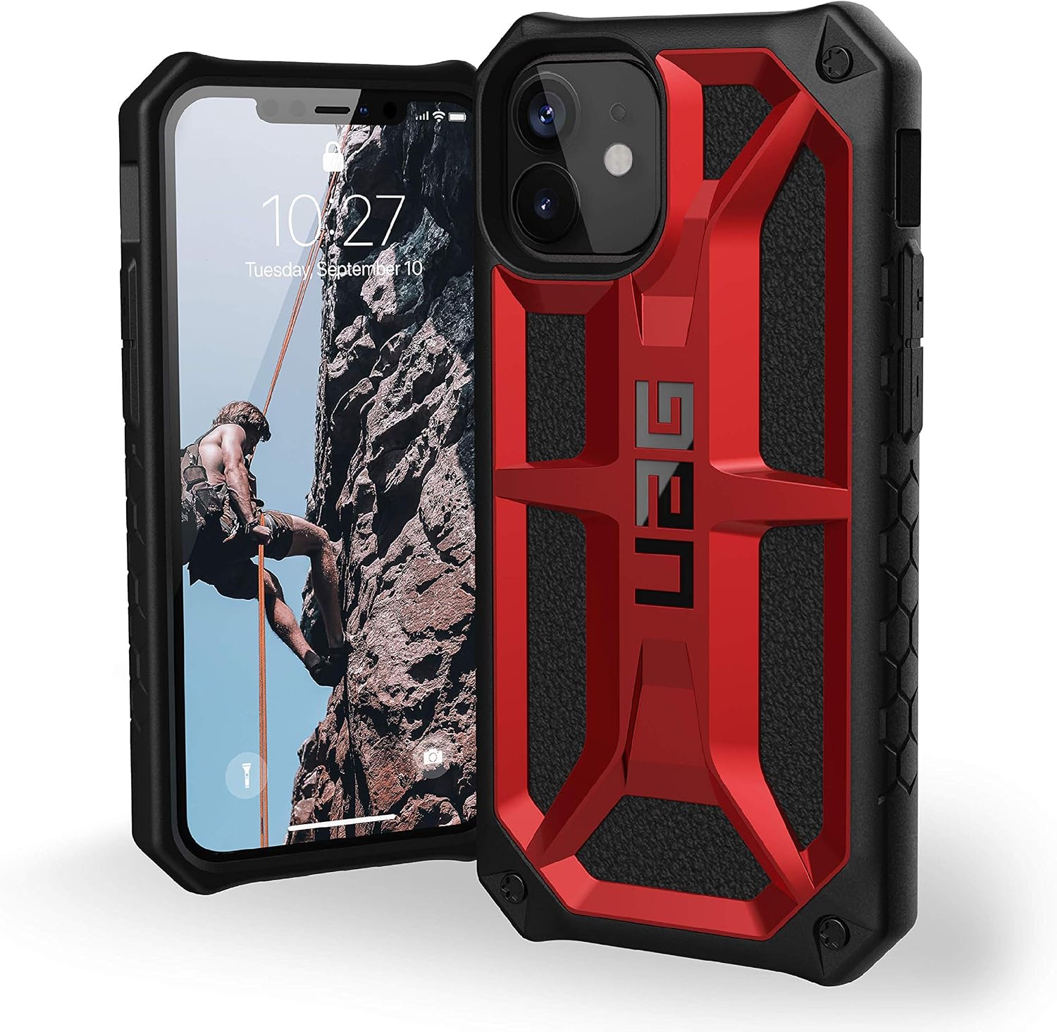 Detalle de URBAN ARMOR GEAR UAG-IPH20S-P-CR iPhone 12 mini用耐衝撃ケース MONARCH クリムゾン