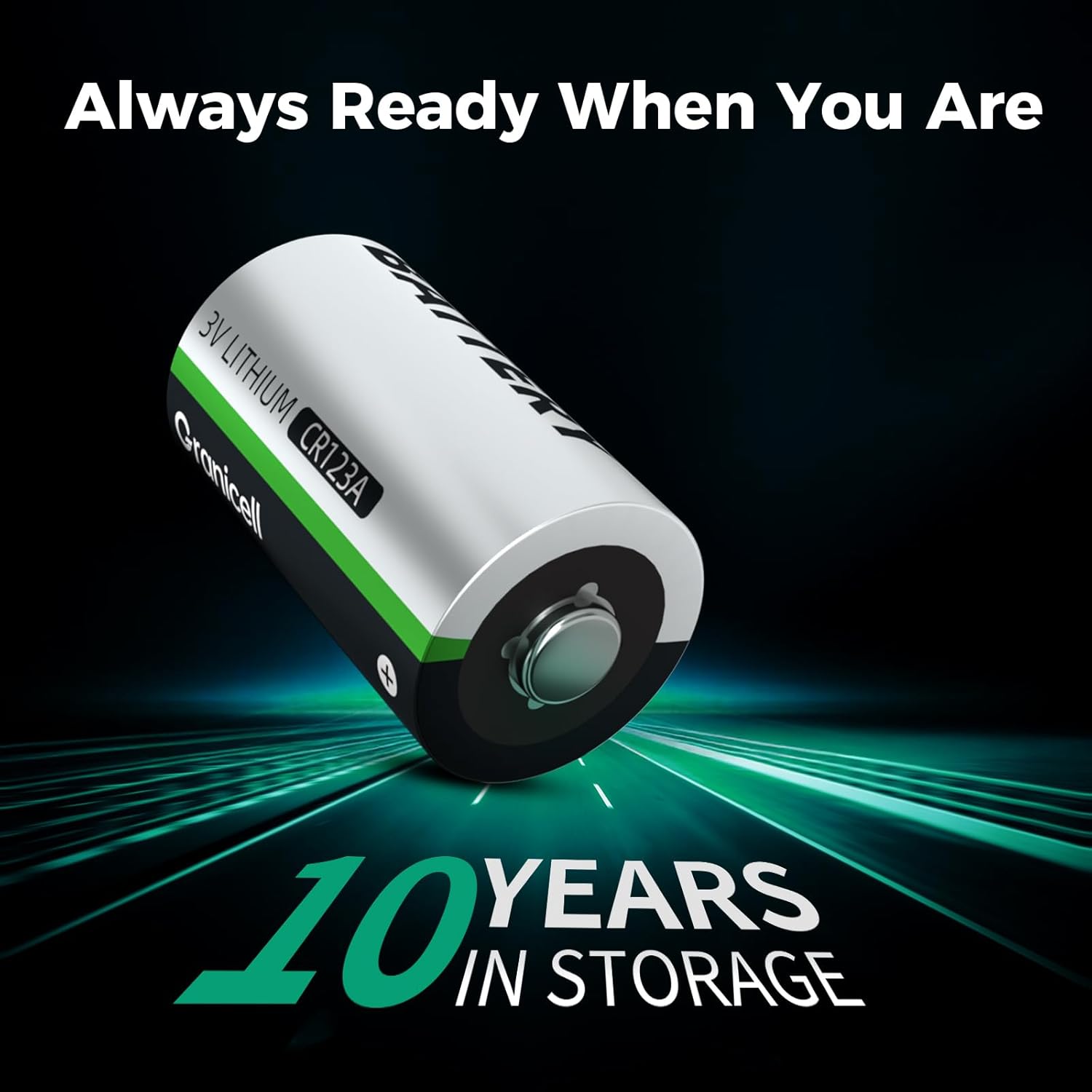Detalle de Granicell CR123A 1500mAh lithium 12-pack